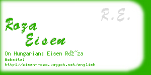 roza eisen business card